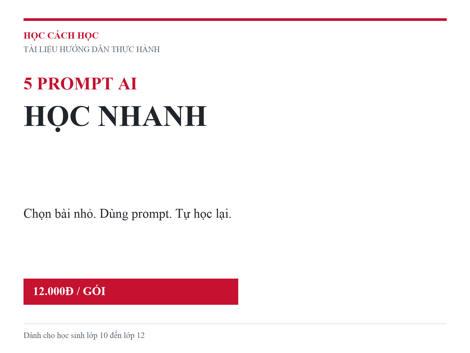05 Prompt AI Hoc Nhanh cho Hoc Sinh