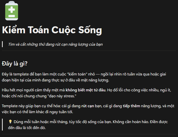 Kiểm Toán Cuộc Sống